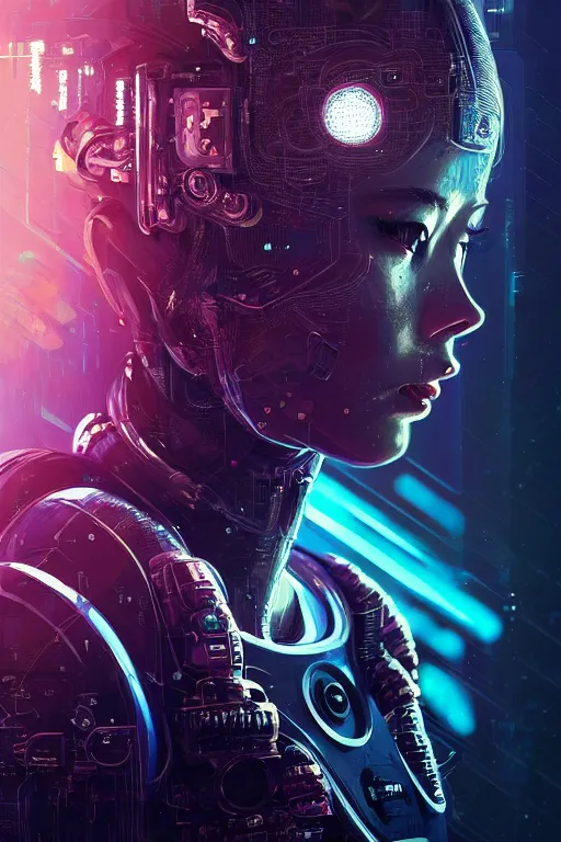 Image similar to hyperrealistic portrait of a woman monster astronaut, full body portrait, well lit, intricate abstract. cyberpunk, intricate artwork, by Tooth Wu, wlop, beeple. octane render,in the style of Jin Kagetsu, James Jean and wlop, highly detailed, sharp focus, intricate concept art, digital painting, ambient lighting, 4k, artstation