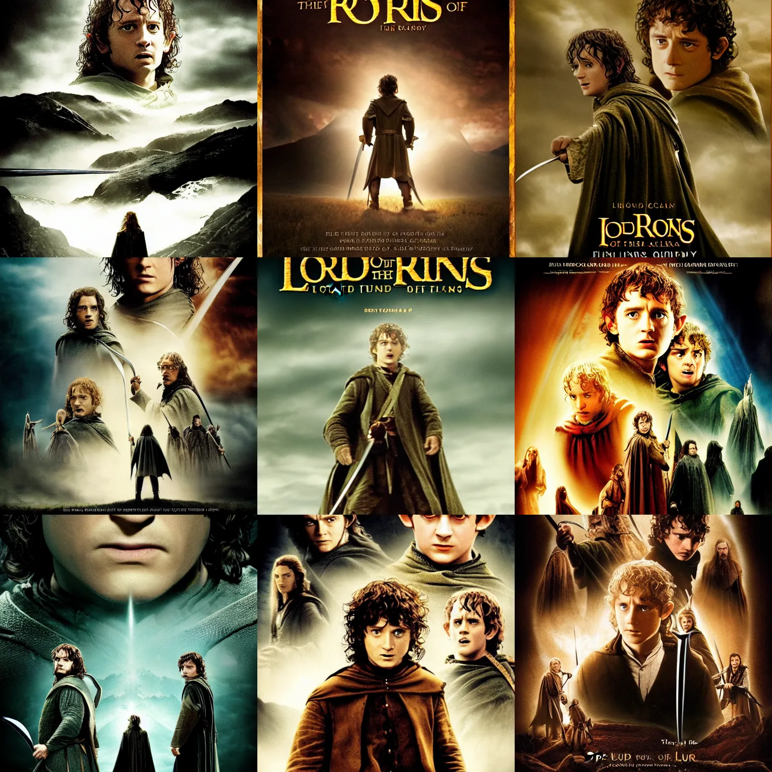 Prompt: movie poster for lord of the rings 4 : frodo's fury