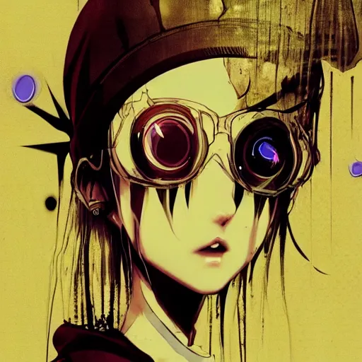 anime / manga, artstation, glitch art, horror art, | Stable Diffusion