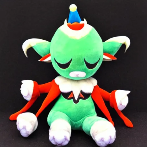 Image similar to cute fumo plush of the goddess of the planet mars, extraterrestrial deity