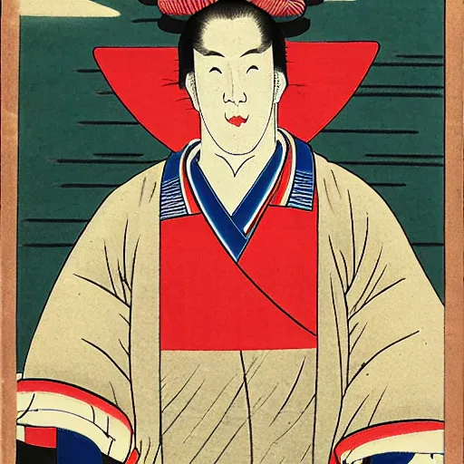 Prompt: Ukiyo-E portrait of Celtics Glenn Davis