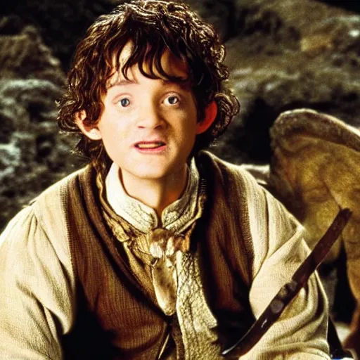 Image similar to will smith playing bilbo baggins in lord of the rings