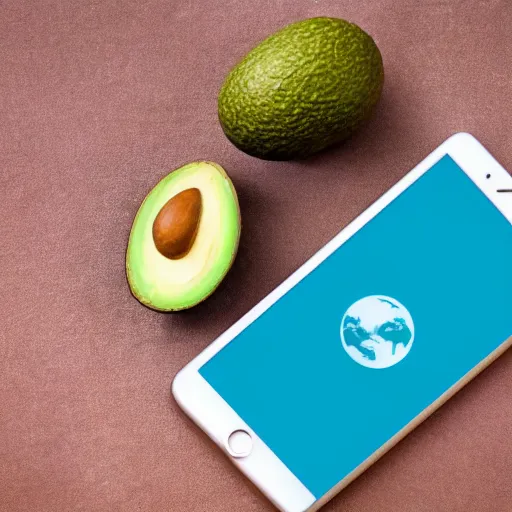 Image similar to ios app icon, travel, avocado