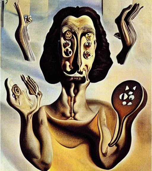 Image similar to sheogorath by salvador dali