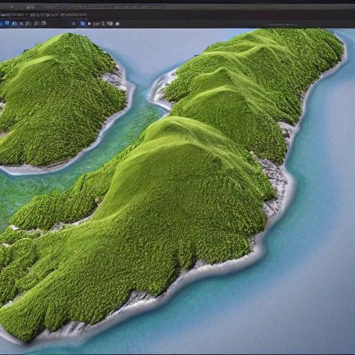 Image similar to topographical dreamscape island, high quality 8 k resolution, trending on artstation, hyperdetailed, geologic contours