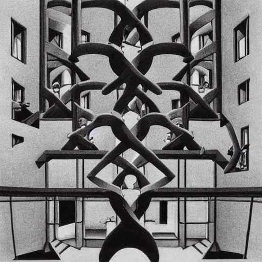 Prompt: M. C. Escher