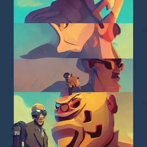 Image similar to face icon stylized minimalist toxic crusaders, loftis, cory behance hd by jesper ejsing, by rhads, makoto shinkai and lois van baarle, ilya kuvshinov, rossdraws global illumination