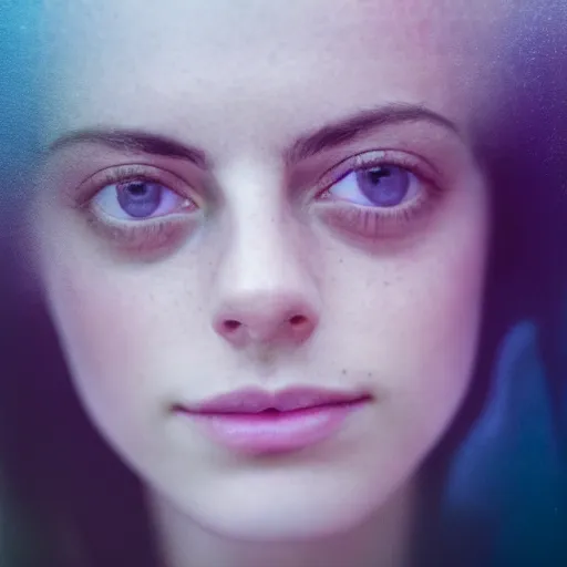 Image similar to portrait of a beautiful girl + kaya scodelario, in the deep dream water, beautiful smooth soft light + white petal, by personal photography, closeup, 4 k, highly detailed, instagram,