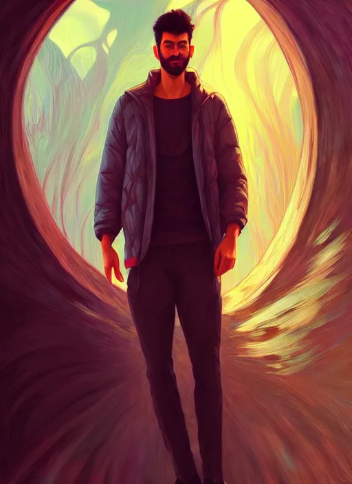 Prompt: handsome kaksahi, half body shot, path traced, highly detailed, high quality, digital painting, alena aenami, lilia alvarado, shinji aramaki, karol bak, alphonse mucha, tom bagshaw