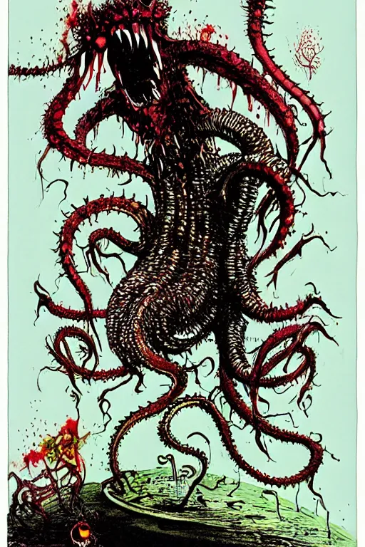 Image similar to chthulu by ralph steadman