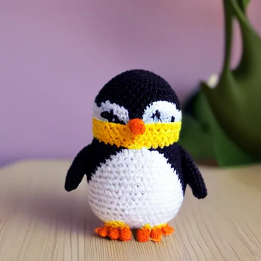 Image similar to cute penguin Amigurumi