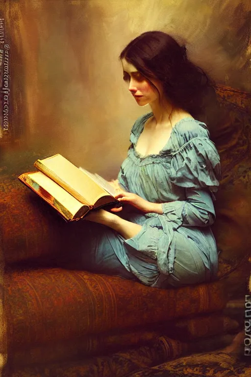 Image similar to soft colorsphotograph imax and solomon joseph solomon and richard schmid and jeremy lipking victorian loose genre loose painting full stack of books, bookish, book lover, bookshop