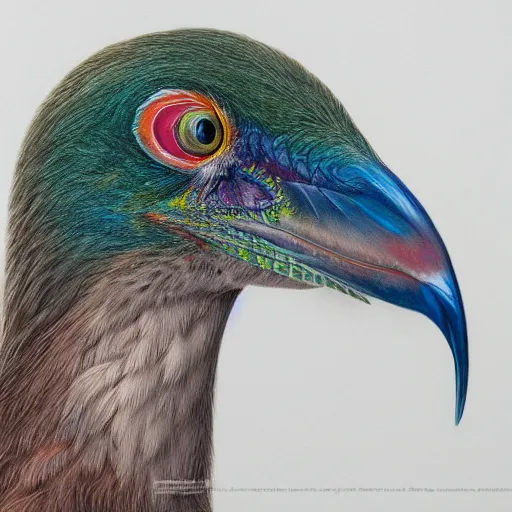 Prompt: a realistic coloured pencil drawing of a quetzal by marcello barenghi and kirsty partridge and natalia rojas and ana maria martinez jaramillo, wingspan artwork, realistic graphite, highly detailed, artstation, realism, photorealism, fine art, white background