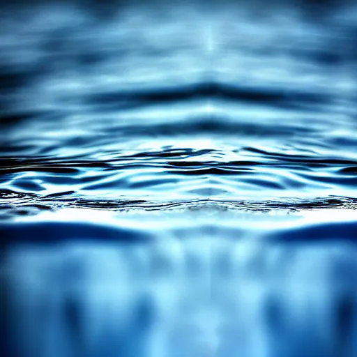 Prompt: breaking the surface tension of water, photograph