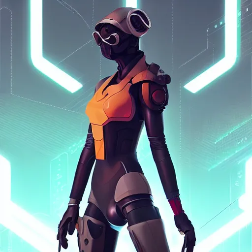 Image similar to a cyberpunk bee, by guweiz and wlop and ilya kuvshinov and artgerm and josan gonzalez, digital art