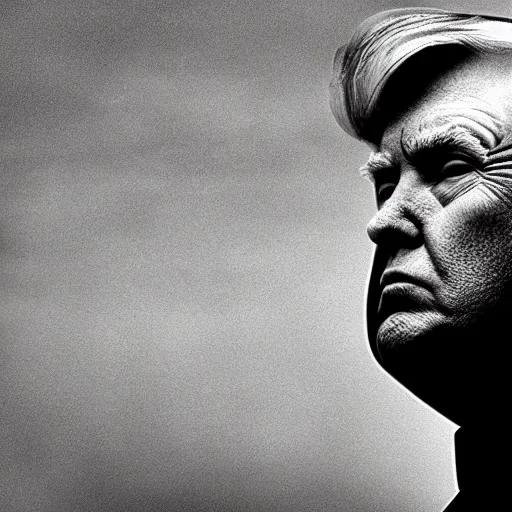 Image similar to a medium - shot still of donald trump in dictator gear looking into the distance, soviet propaganda style, natural light, photography, photorealistic by terry richardson