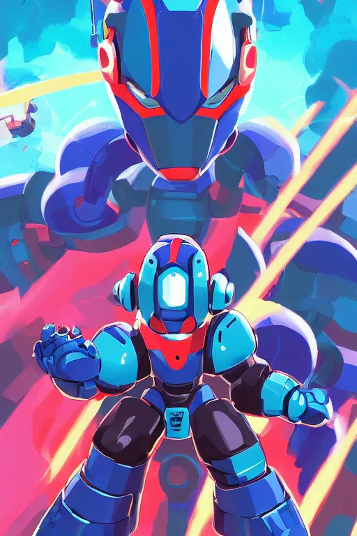 Image similar to robot ninja mask helmet megaman x zero rockman 2 0 2 2 switch game boss legacy collection fanart artsation, art gta 5 comics, behance hd by jesper ejsing, by rhads, makoto shinkai and lois van baarle, ilya kuvshinov, rossdraws global illumination ray tracing