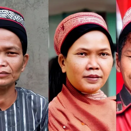 Prompt: indonesian national revolution, perfect faces