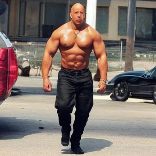 Prompt: Vin Diesel as a black man