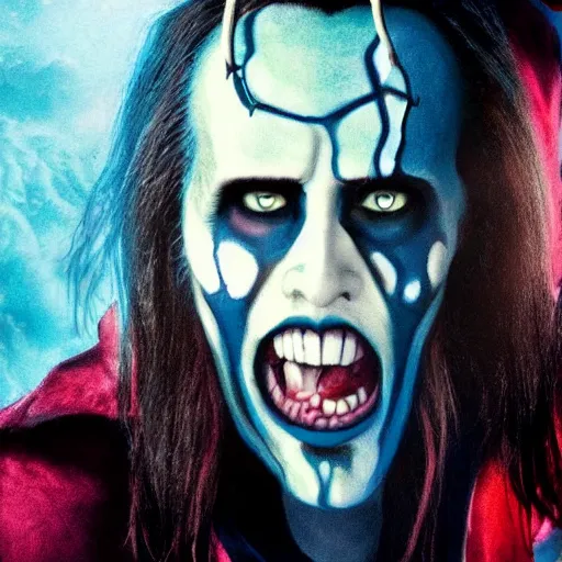 Image similar to Nicolas Cage as Morbius, It's morbin time, movie poster