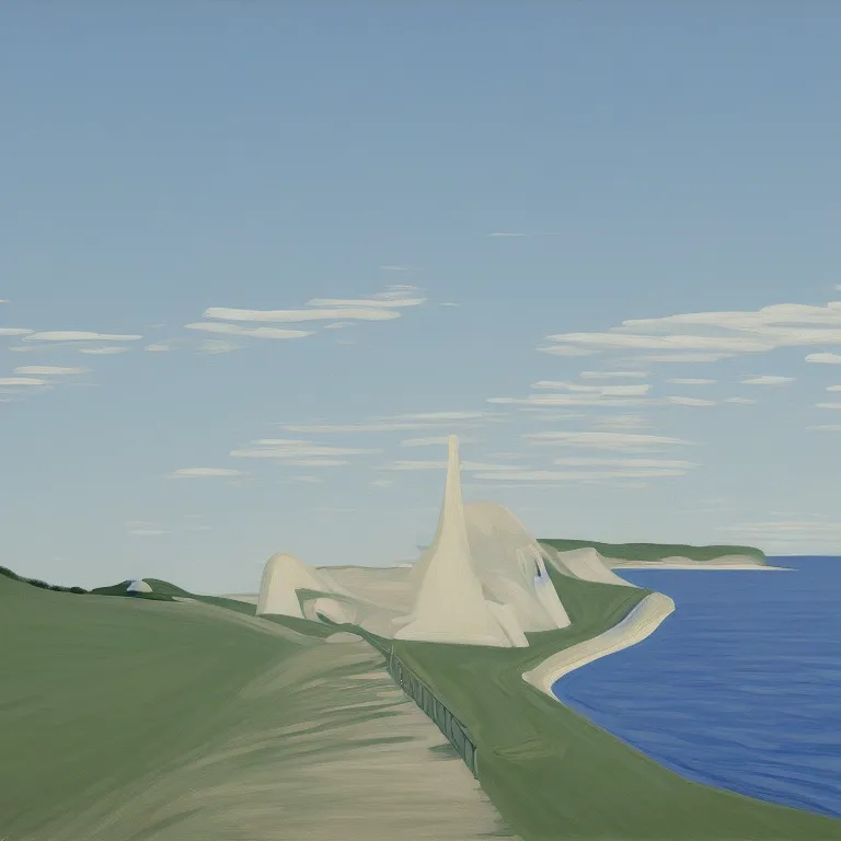 Image similar to a network of hubs in nature, painted by Alex Katz, painted by Edward Hopper, airbrush