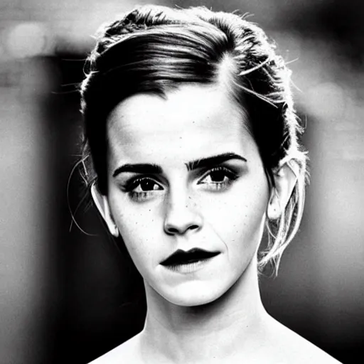 Prompt: emma watson 1 8 0 0 s saloon, black - and - white photo,