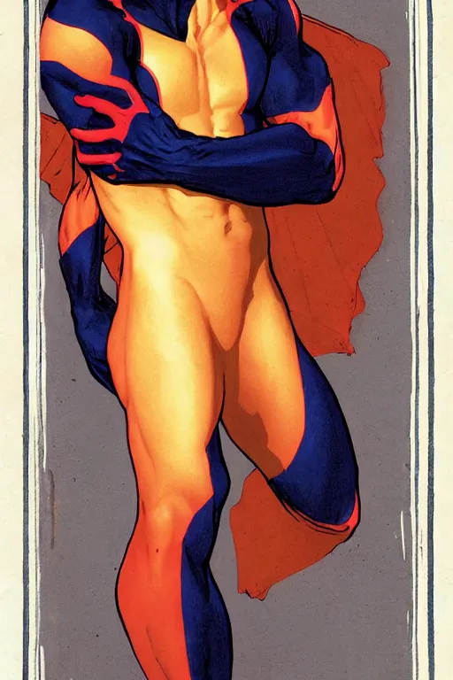 Image similar to Nightcrawler from the X-Men by William Adolphe Bouguereau
