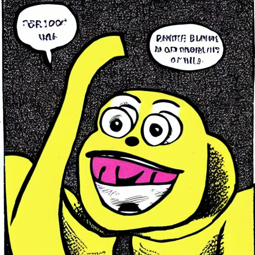 Image similar to Bananas in Pajamas in a penitentiary, newspaper comic-style