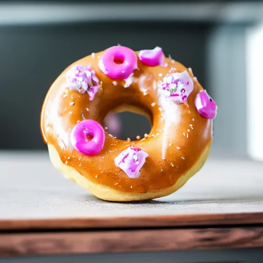 Image similar to a picture of a donut, 4k, hdr, professional food photography