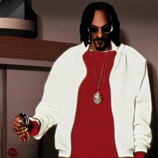 Image similar to Snoop Dogg as Jules in Pulp Fiction