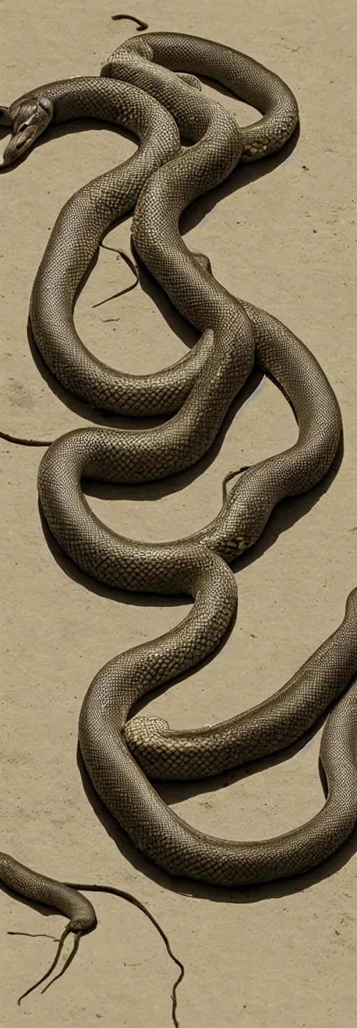 Prompt: long strait snake