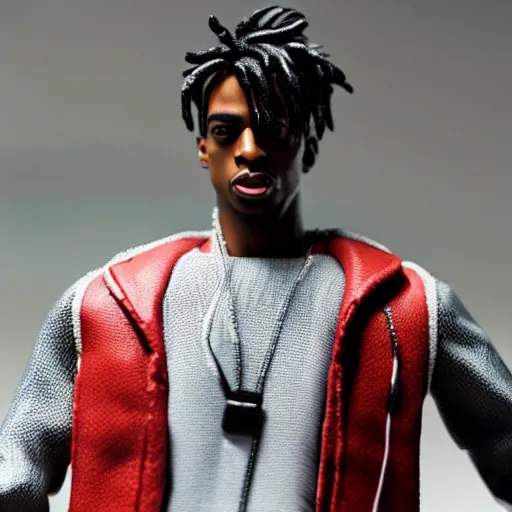 Image similar to playboi carti as a action figure 4 k detailed super realistic