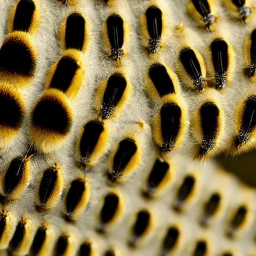 Prompt: caterpillar made from 1 0 different human heads, national geographic photo,