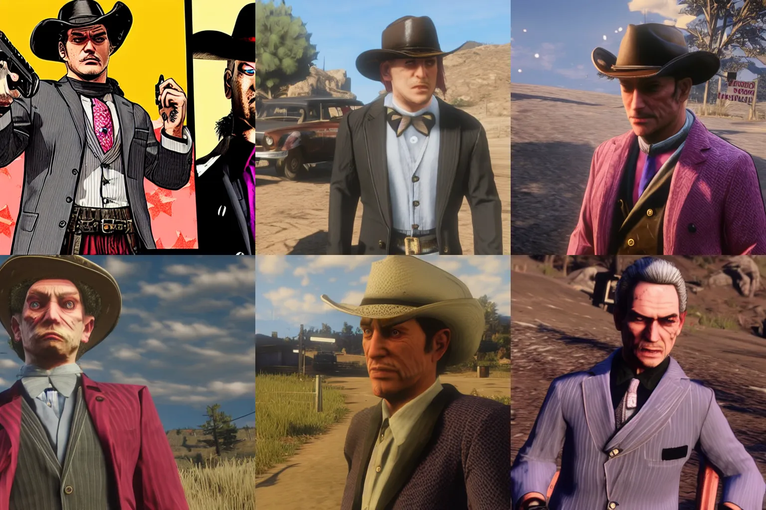 Prompt: Yoshikage Kira in Red Dead Redemption 2