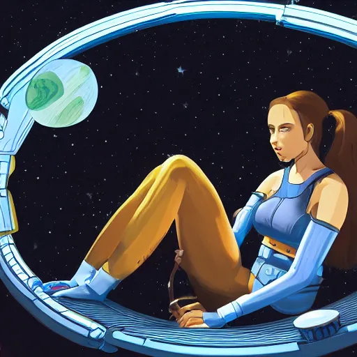 Image similar to human felinid player, in space station 13, ss13, /tg/station, digital art, trending on artstation, illustration, 2D