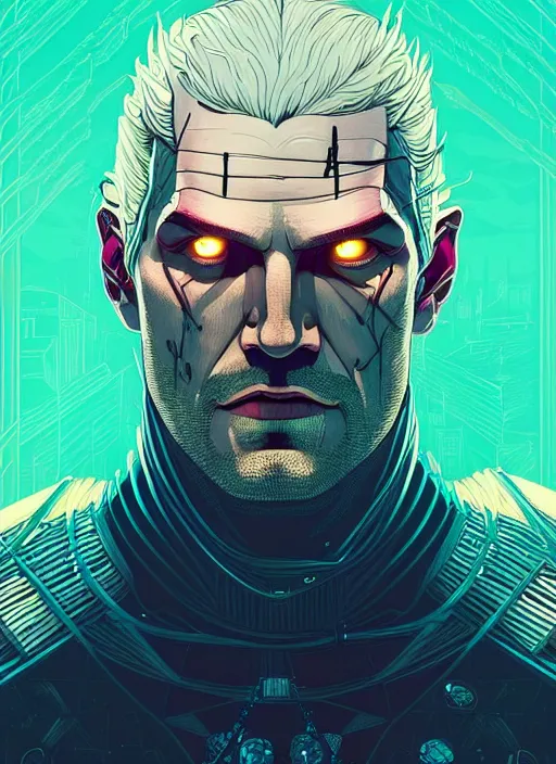 Prompt: symmetry!! stunning portrait of henry!!! cavil!!! as the witcher, by victo ngai, kilian eng vibrant colors, dynamic lighting, digital art, winning award masterpiece, fantastically beautiful, illustration, aestheticly inspired by beksinski and dan mumford, upscale with simon stalenhag work, artstation, 8 k