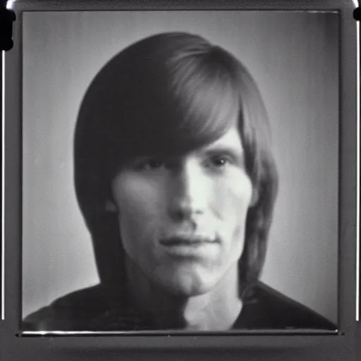 Image similar to A photograph portrait of Jerma985 with short-medium length hair a combover wearing early 1970s menswear in the early 1970s, taken in the early 1970s, grainy, taken on a 1970s Polaroid Camera, realistic, hyperrealistic, very realistic, highly detailed, very detailed, extremely detailed, detailed, digital art, trending on artstation, colorized photo