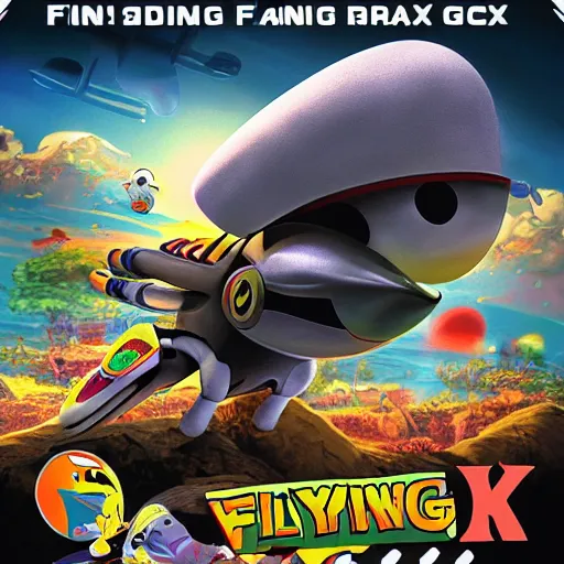 Prompt: video game box art for a game called flying ace, 4 k, highly detailed cover art.