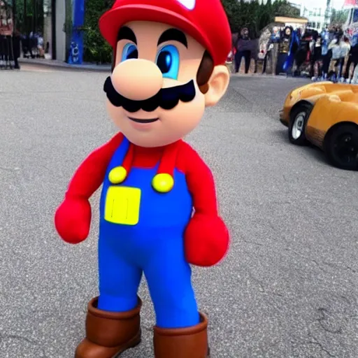 Prompt: super mario dressed as doctor who