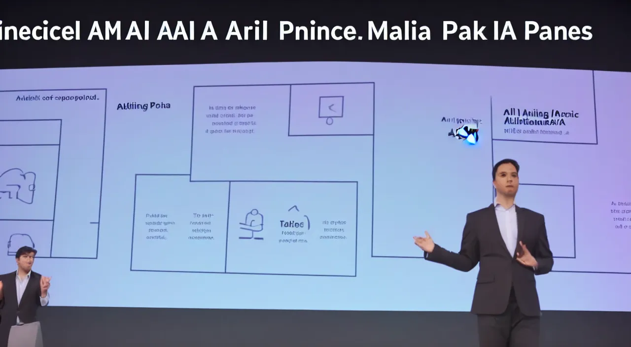 Image similar to a powerpoint presentation about ai making powerpoint presentations. powerpoint spreadsheet.