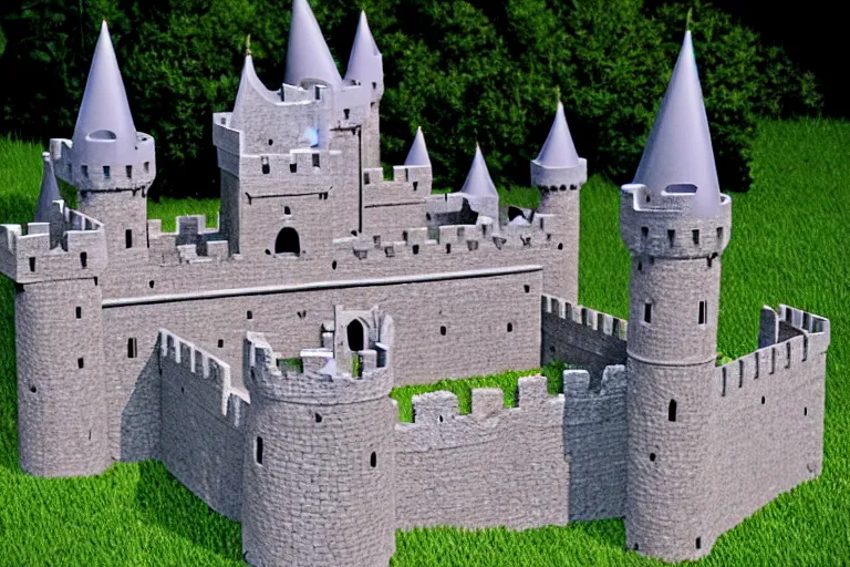 Image similar to a completed castle