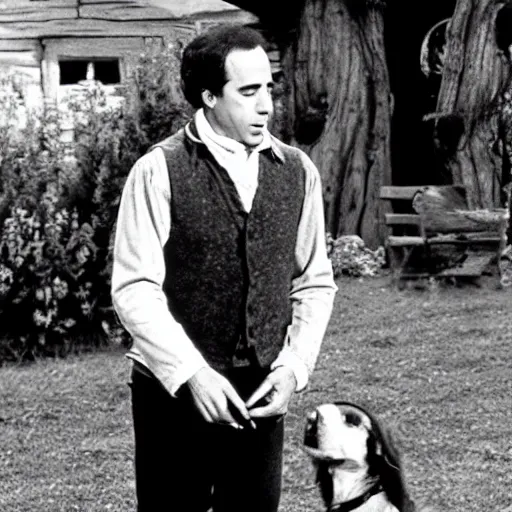 Image similar to Jerry Seinfeld in little house on the prairie movie still