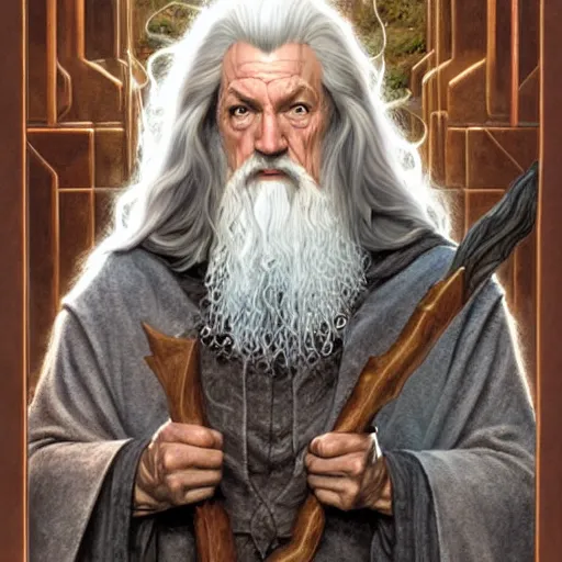 Image similar to Gandalf the Grey, by Mark Brooks, Donato Giancola, Victor Nizovtsev, Scarlett Hooft Graafland, Chris Moore