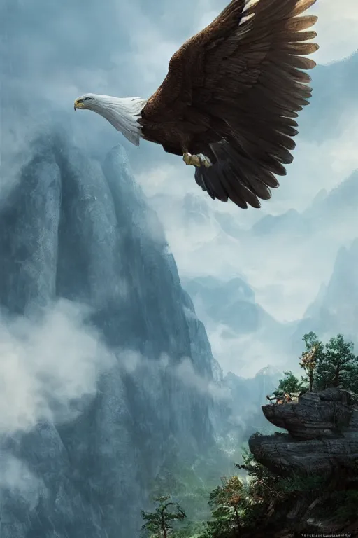 Prompt: portrait, white eagle flying over the huashan trail, dramatic lighting, cinematic, establishing shot, extremly high detail, photo realistic, cinematic lighting, post processed, concept art, artstation, matte painting, style by eddie mendoza, raphael lacoste, alex ross