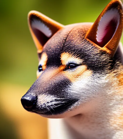 Image similar to award winning 5 5 mm photo of a shiba inu tapir hybrid in a part.. dof. bokeh. life - like. very detailed 8 k. intricate. soft light. nikon d 8 5 0.