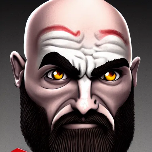Image similar to kratos caricature