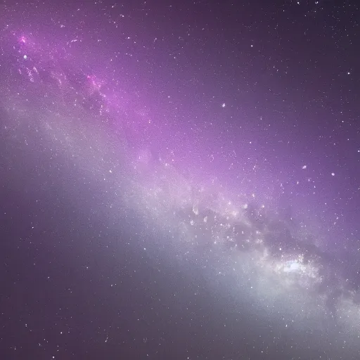 Prompt: wallpaper of dark universe with purple Milky Way