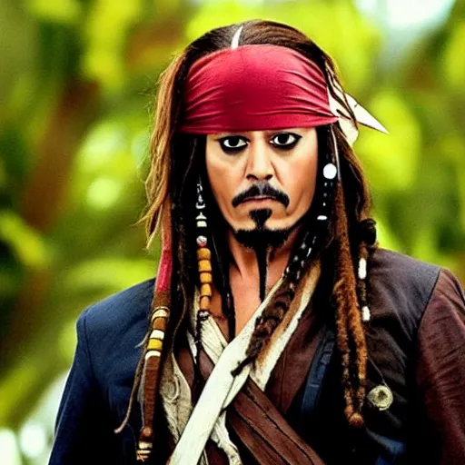 Prompt: captain jack sparrow played by robert downey junior