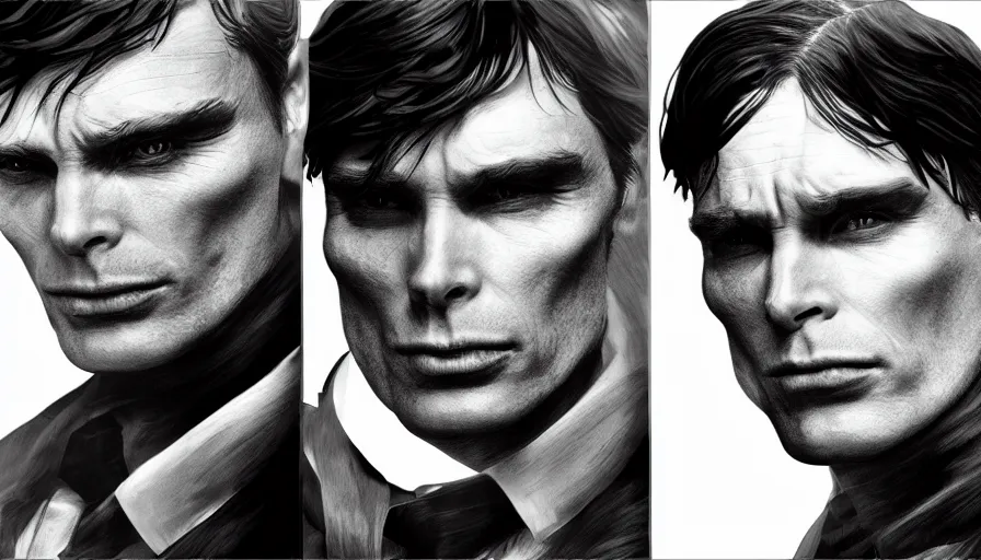 Image similar to Cillian Murphy is Double-Face from Batman, hyperdetailed, artstation, cgsociety, 8k