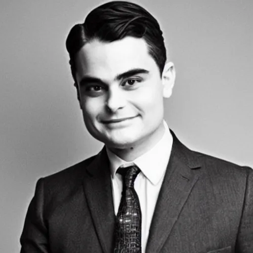 Prompt: a photo of ben shapiro in a 1920s mafia gang